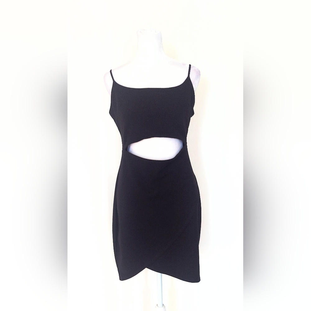 Lulus On The Town Cutout Bodycon Dress Black Size XL